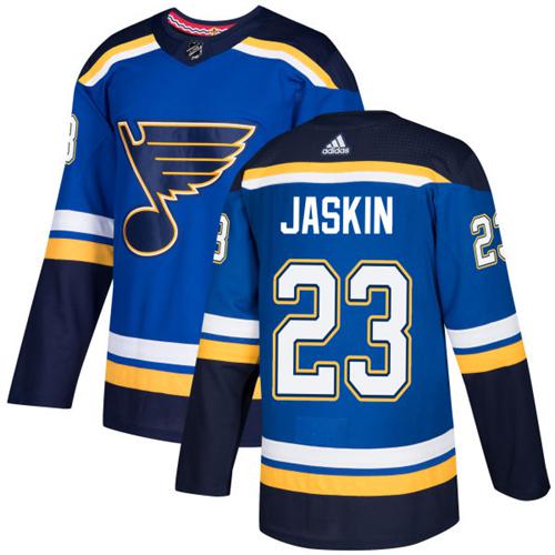 Adidas Men St.Louis Blues #23 Dmitrij Jaskin Blue Home Authentic Stitched NHL Jersey->st.louis blues->NHL Jersey